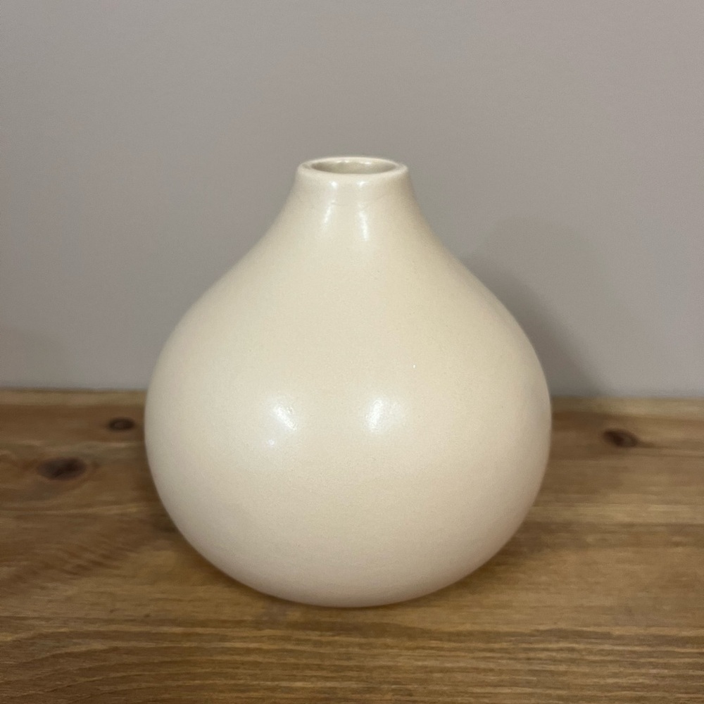 Matte Sand Ceramic Vase - Picture 1 of 3